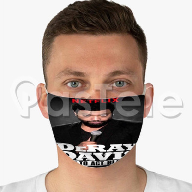 Deray Davis Custom Fabric Face Custom Fabric Face Mask Polyester Two Layers Cloth