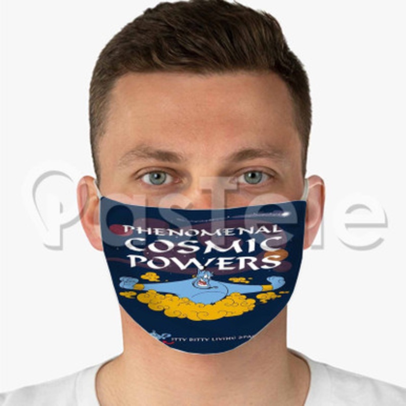 Disney Aladdin Custom Fabric Face Custom Fabric Face Mask Polyester Two Layers Cloth