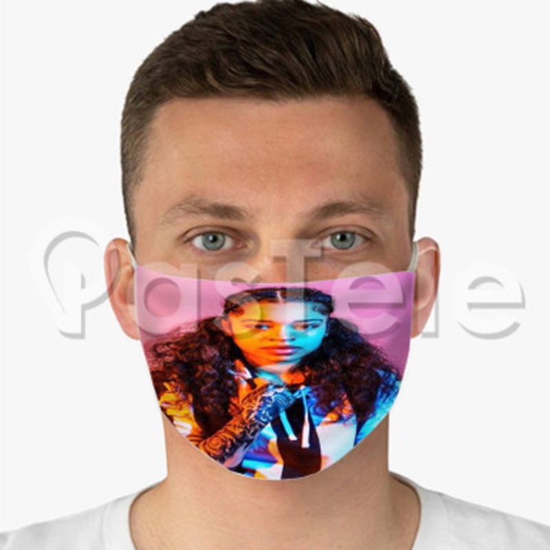Ella Mai Custom Fabric Face Custom Fabric Face Mask Polyester Two Layers Cloth