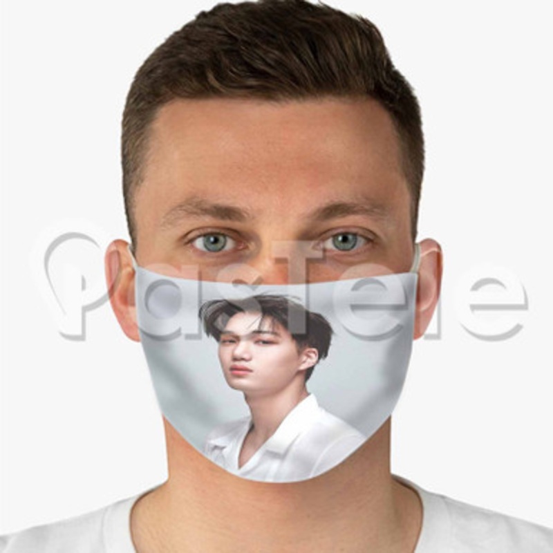 Exo Kai Custom Fabric Face Custom Fabric Face Mask Polyester Two Layers Cloth