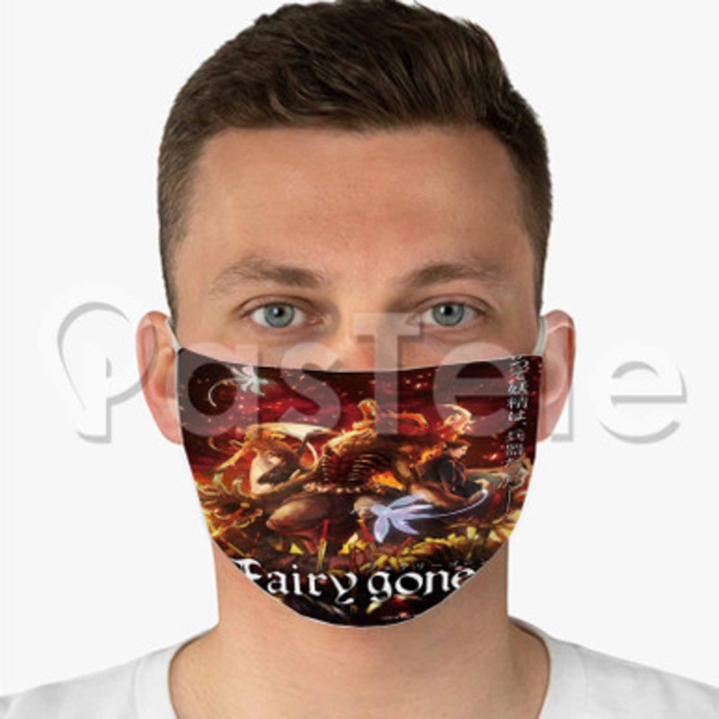 Fairy Gone Custom Fabric Face Custom Fabric Face Mask Polyester Two Layers Cloth