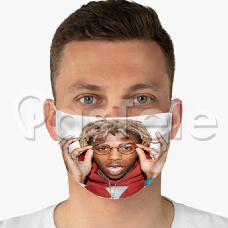 Famous Dex Custom Fabric Face Custom Fabric Face Mask Polyester Two Layers Cloth