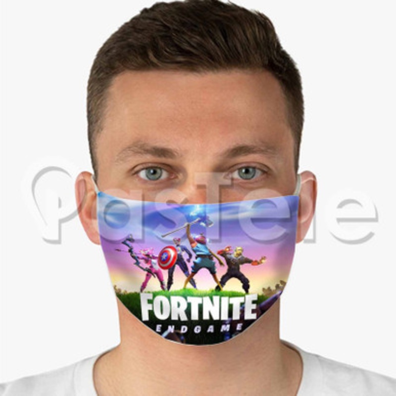 fortnite avengers endgame Custom Fabric Face Custom Fabric Face Mask Polyester Two Layers Cloth