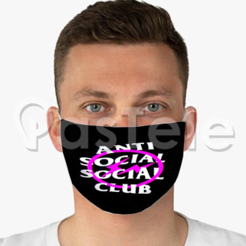 Fragment x Anti Social Social Club Custom Fabric Face Custom Fabric Face Mask Polyester Two Layers Cloth