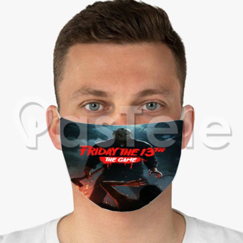 Friday the 13th The Game Custom Fabric Face Custom Fabric Face Mask Polyester Two Layers Cloth