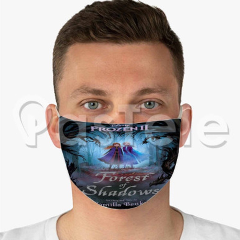 Frozen 2 Forest of Shadows Custom Fabric Face Custom Fabric Face Mask Polyester Two Layers Cloth