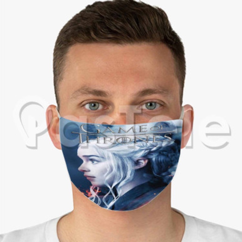 game of thrones Custom Fabric Face Custom Fabric Face Mask Polyester Two Layers Cloth