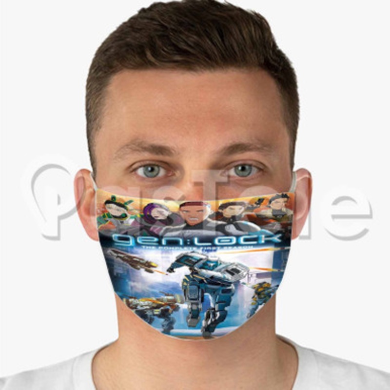 Gen Lock Custom Fabric Face Custom Fabric Face Mask Polyester Two Layers Cloth