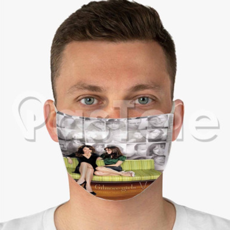 Gilmore Girls Custom Fabric Face Custom Fabric Face Mask Polyester Two Layers Cloth