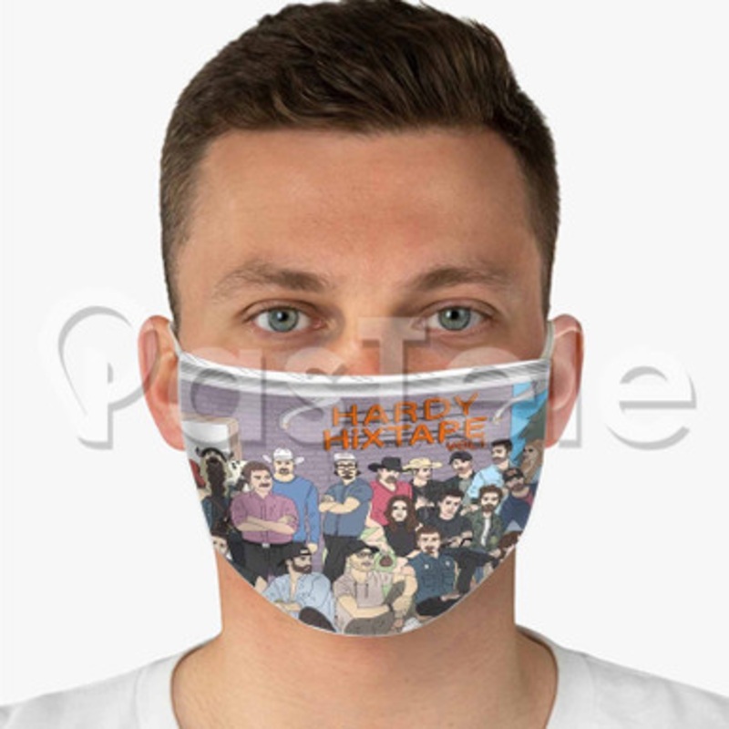 Hardy Nothin Out Here Custom Fabric Face Custom Fabric Face Mask Polyester Two Layers Cloth