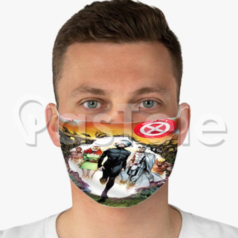 House of X Custom Fabric Face Custom Fabric Face Mask Polyester Two Layers Cloth