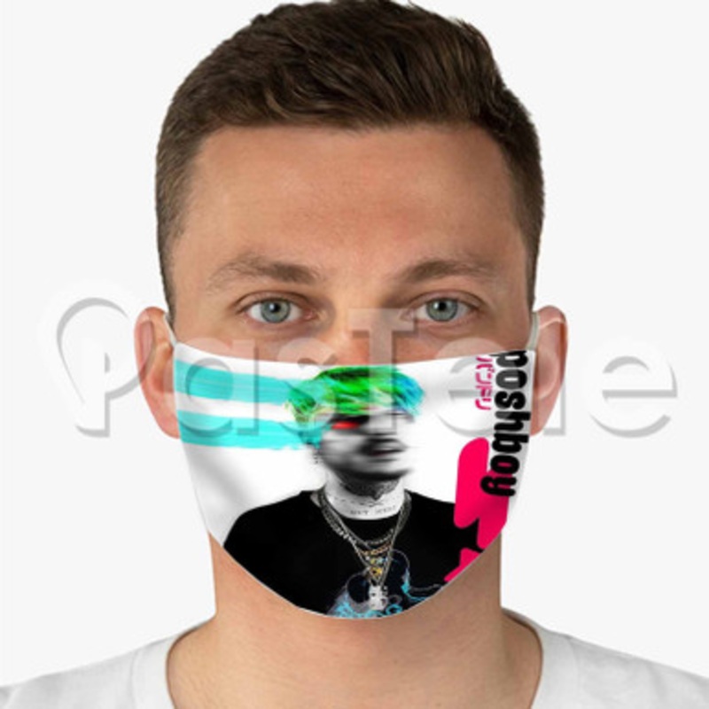 Itsoktocry Poshboy Custom Fabric Face Custom Fabric Face Mask Polyester Two Layers Cloth