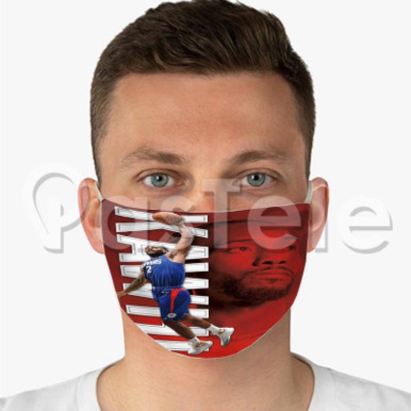 Kawhi Leonard Los Angeles Clippers NBA Custom Fabric Face Custom Fabric Face Mask Polyester Two Layers Cloth