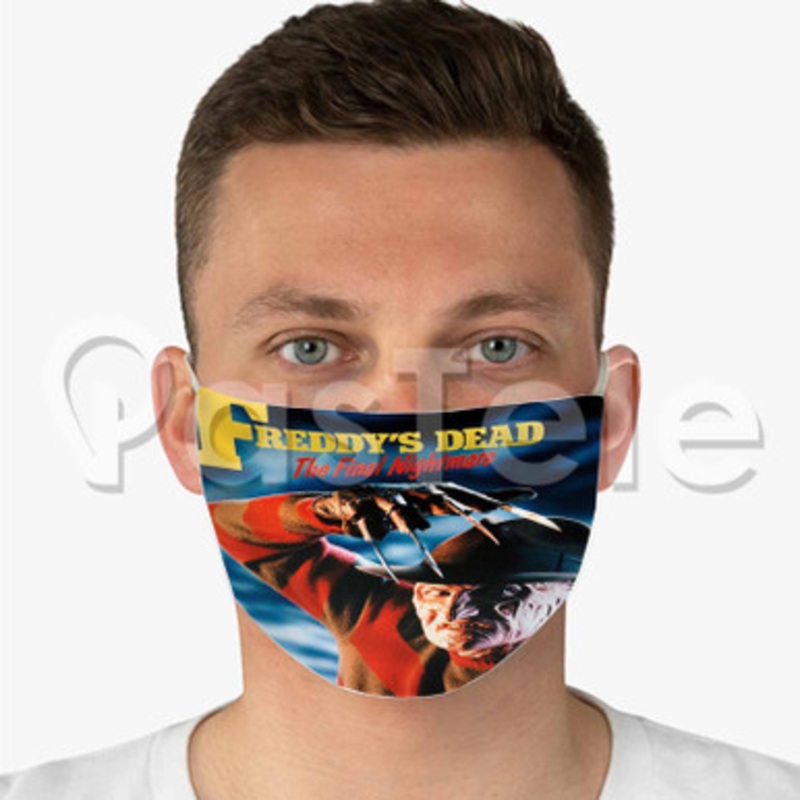 A Nightmare on Elm Street Freddy s Dead The Final Nightmare 2 Custom Fabric Face Custom Fabric Face Mask Polyester Two Layers Cloth