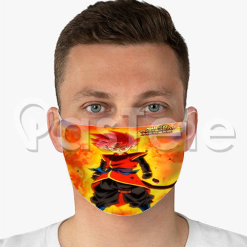 Beat Dragon Ball Heroes Custom Fabric Face Custom Fabric Face Mask Polyester Two Layers Cloth