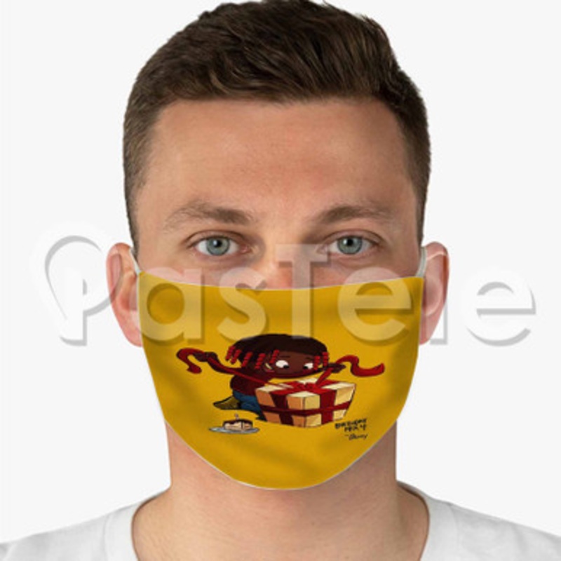 Birthday Mix 4 Lil Yachty Custom Fabric Face Custom Fabric Face Mask Polyester Two Layers Cloth