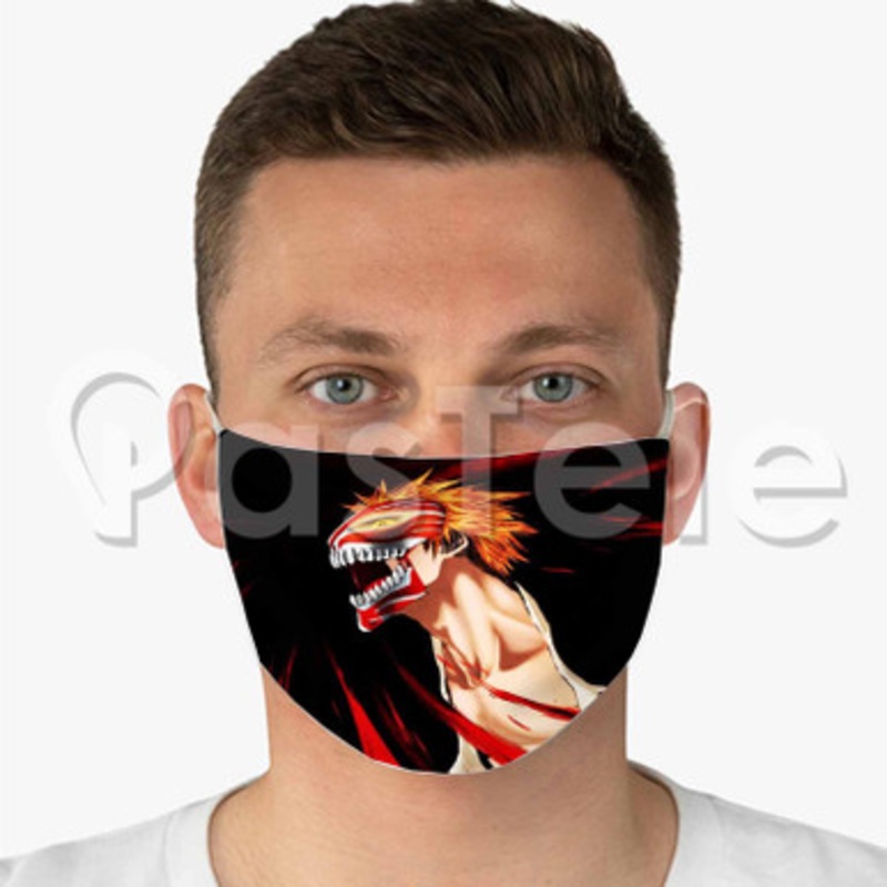 bleach Custom Fabric Face Custom Fabric Face Mask Polyester Two Layers Cloth