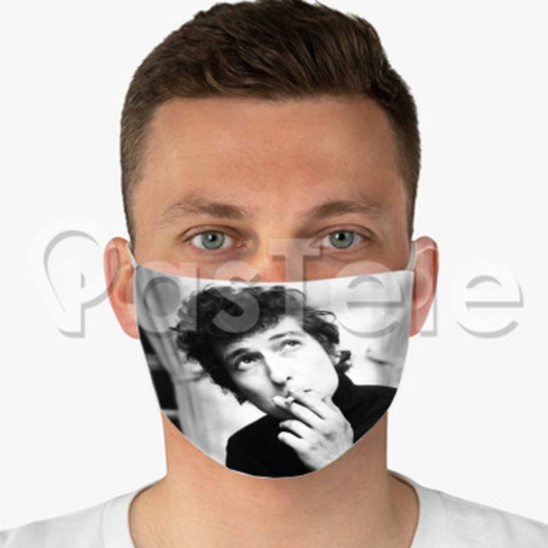 Bob Dylan Custom Fabric Face Custom Fabric Face Mask Polyester Two Layers Cloth