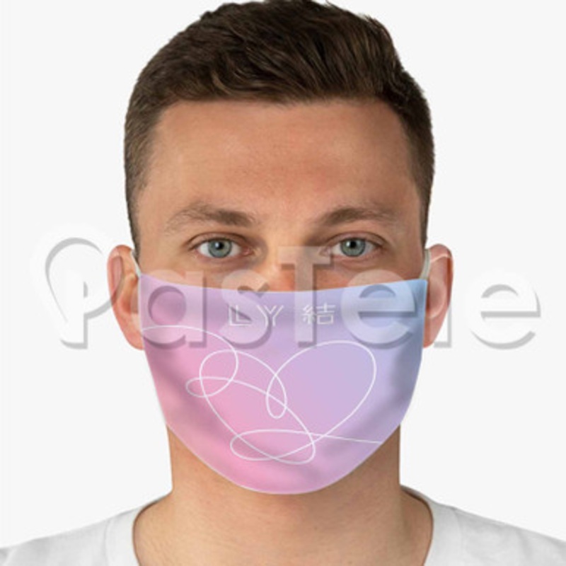 BTS LOVE YOURSELF ANSWER Custom Fabric Face Custom Fabric Face Mask Polyester Two Layers Cloth