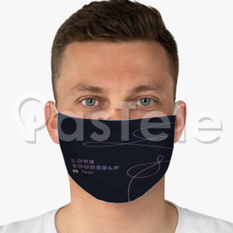 BTS LOVE YOURSELF TEAR Custom Fabric Face Custom Fabric Face Mask Polyester Two Layers Cloth