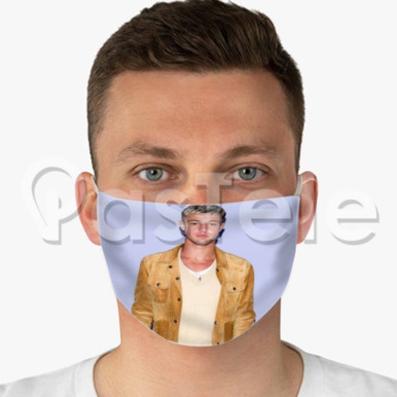 Cameron Dallas Custom Fabric Face Custom Fabric Face Mask Polyester Two Layers Cloth