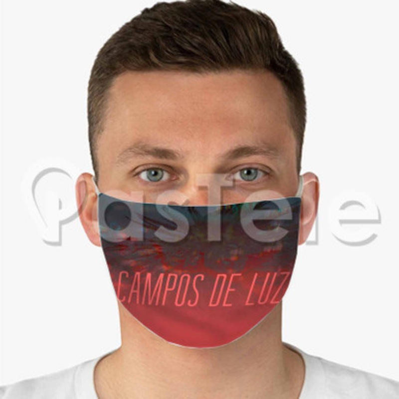 Campos De Luz Custom Fabric Face Custom Fabric Face Mask Polyester Two Layers Cloth