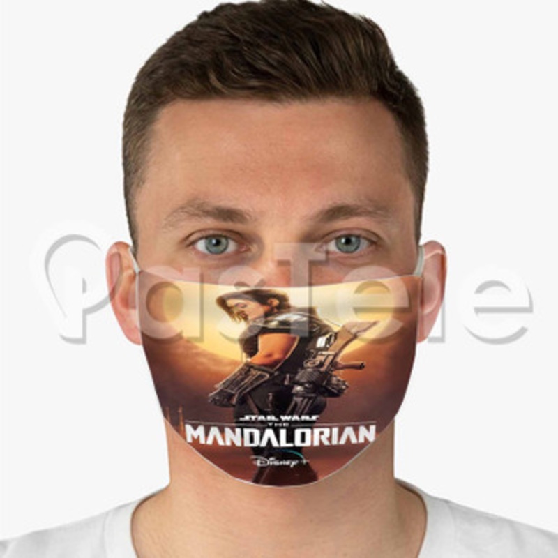 Cara Dune Star Wars The Mandalorian Custom Fabric Face Custom Fabric Face Mask Polyester Two Layers Cloth