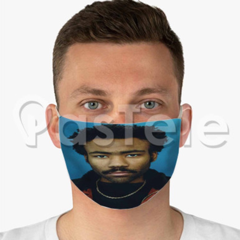 Childish Gambino Donald Glover Custom Fabric Face Mask Polyester Two Layers Cloth Washable