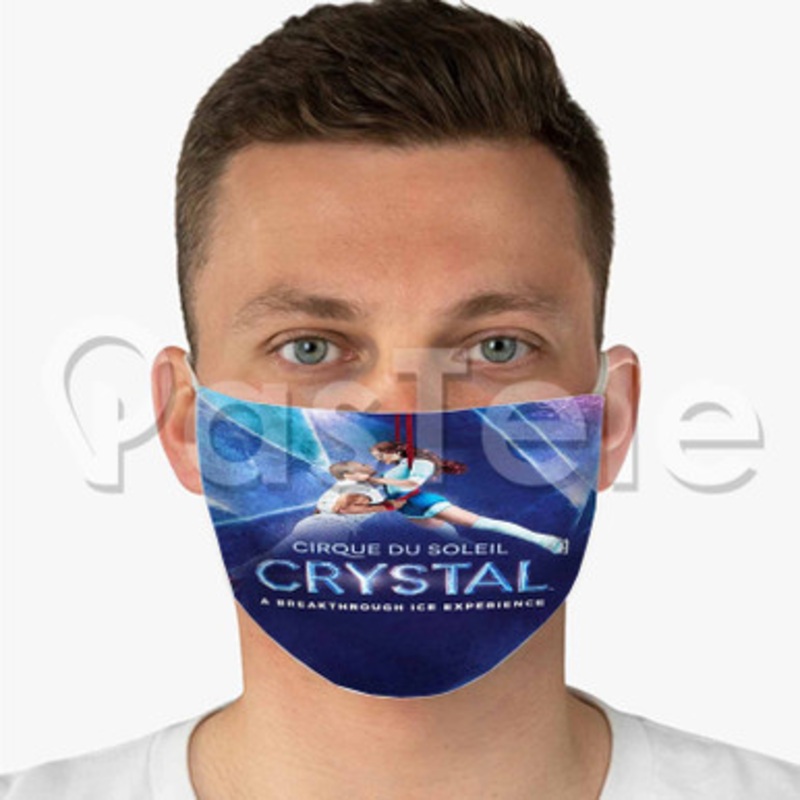 Cirque du Soleil Crystal 2 Custom Fabric Face Custom Fabric Face Mask Polyester Two Layers Cloth