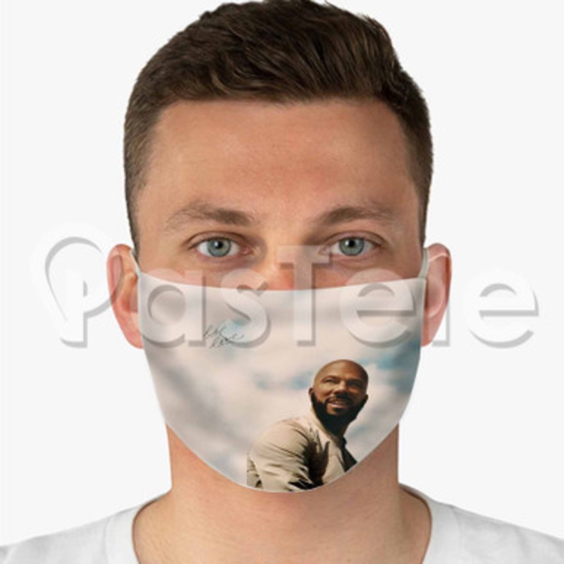 Common Let love Custom Fabric Face Custom Fabric Face Mask Polyester Two Layers Cloth