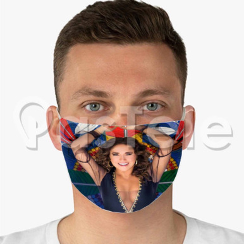 Daniela Mercury Custom Fabric Face Custom Fabric Face Mask Polyester Two Layers Cloth