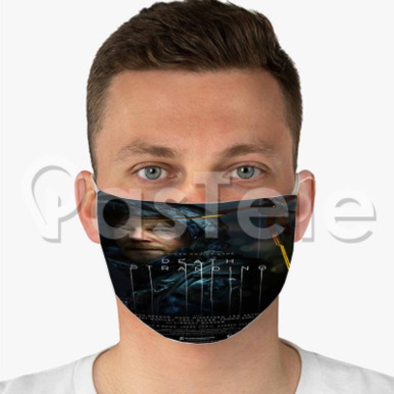 Death Stranding Custom Fabric Face Custom Fabric Face Mask Polyester Two Layers Cloth