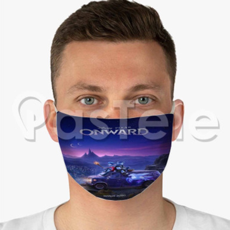 Disney Pixar Onward 2 Custom Fabric Face Custom Fabric Face Mask Polyester Two Layers Cloth