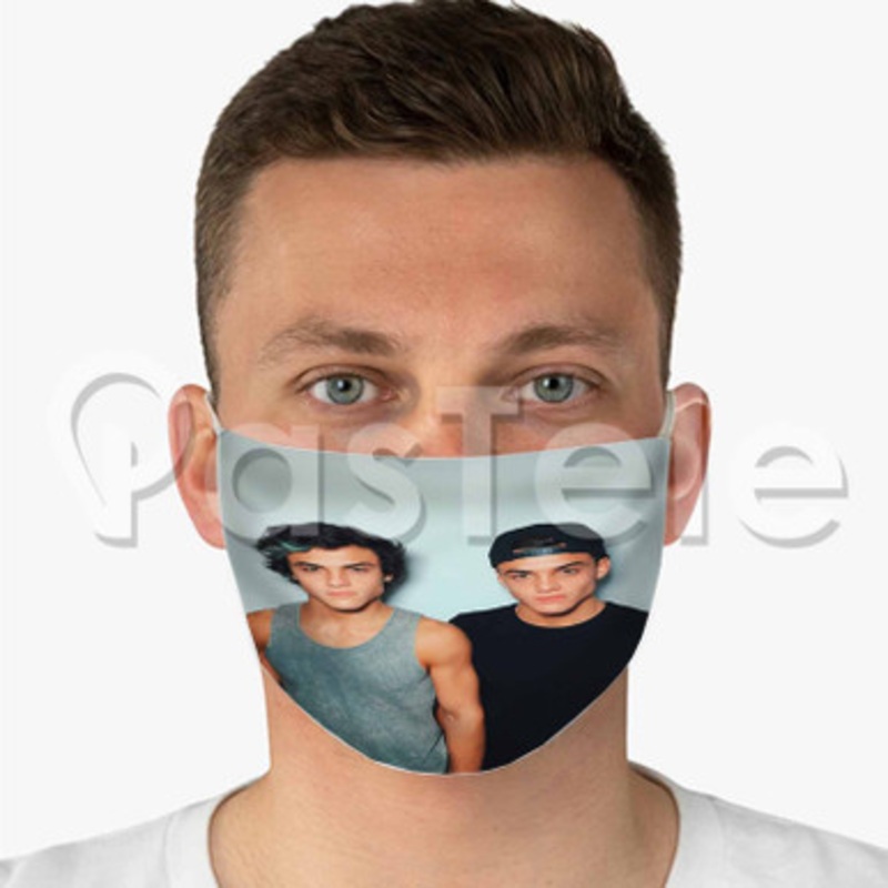 Dolan Twins Custom Fabric Face Mask Polyester Two Layers Cloth Washable