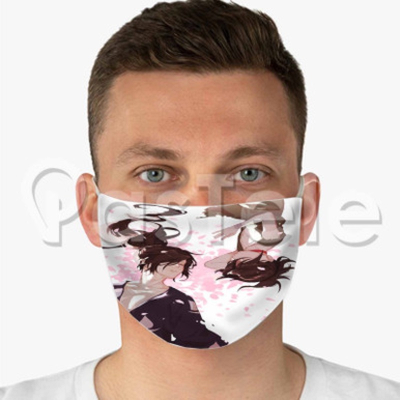 Dororo 2 Custom Fabric Face Custom Fabric Face Mask Polyester Two Layers Cloth