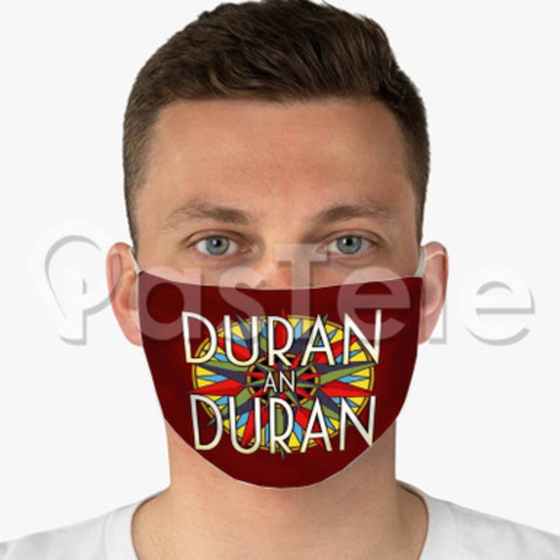 duran duran d Custom Fabric Face Custom Fabric Face Mask Polyester Two Layers Cloth