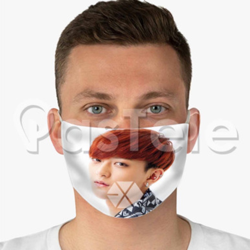 Exo Hu ng Zit o Custom Fabric Face Custom Fabric Face Mask Polyester Two Layers Cloth