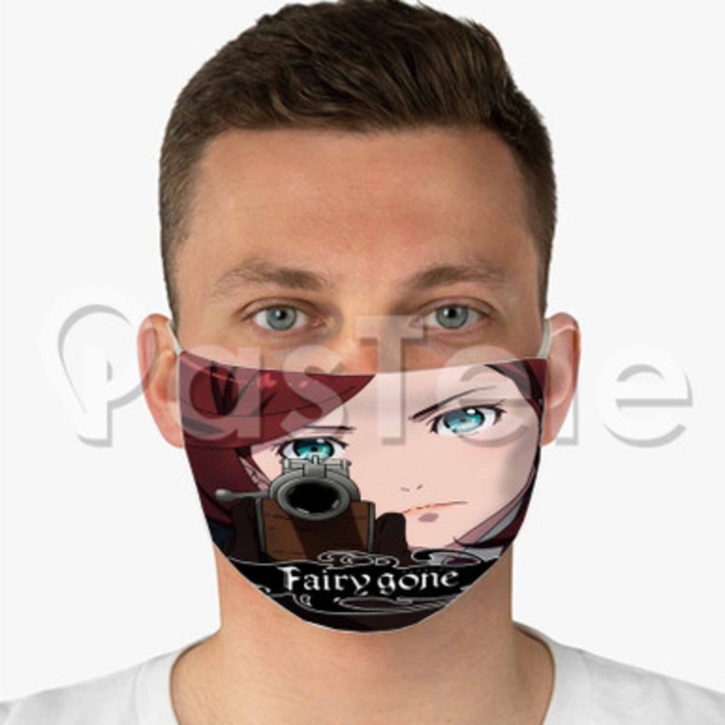 Fairy Gone 2 Custom Fabric Face Custom Fabric Face Mask Polyester Two Layers Cloth