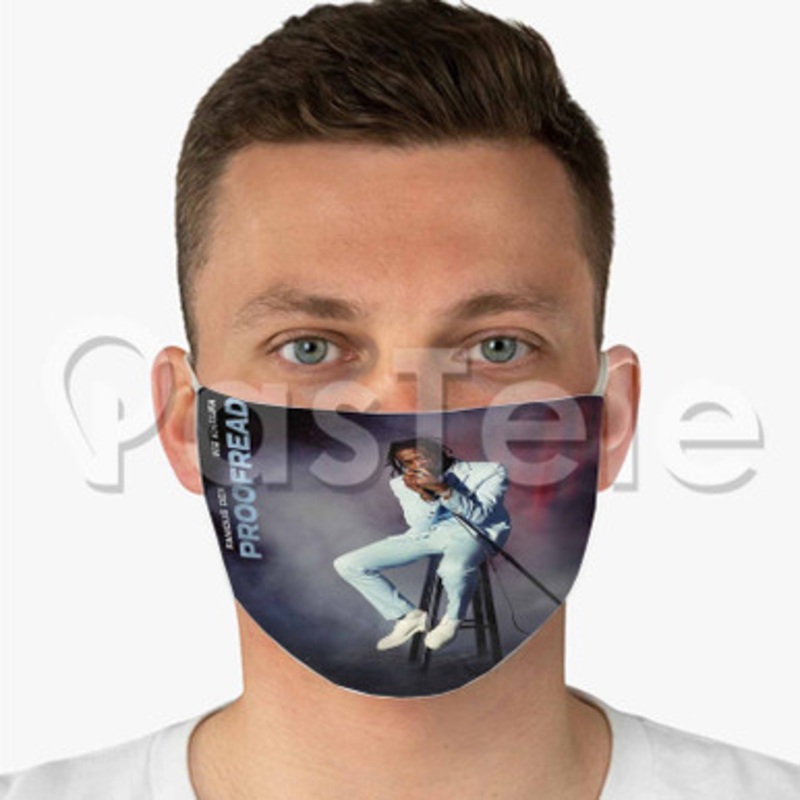 Famous Dex Proofread Custom Fabric Face Custom Fabric Face Mask Polyester Two Layers Cloth