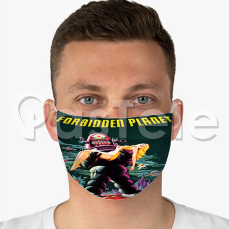 Forbidden Planet Custom Fabric Face Custom Fabric Face Mask Polyester Two Layers Cloth