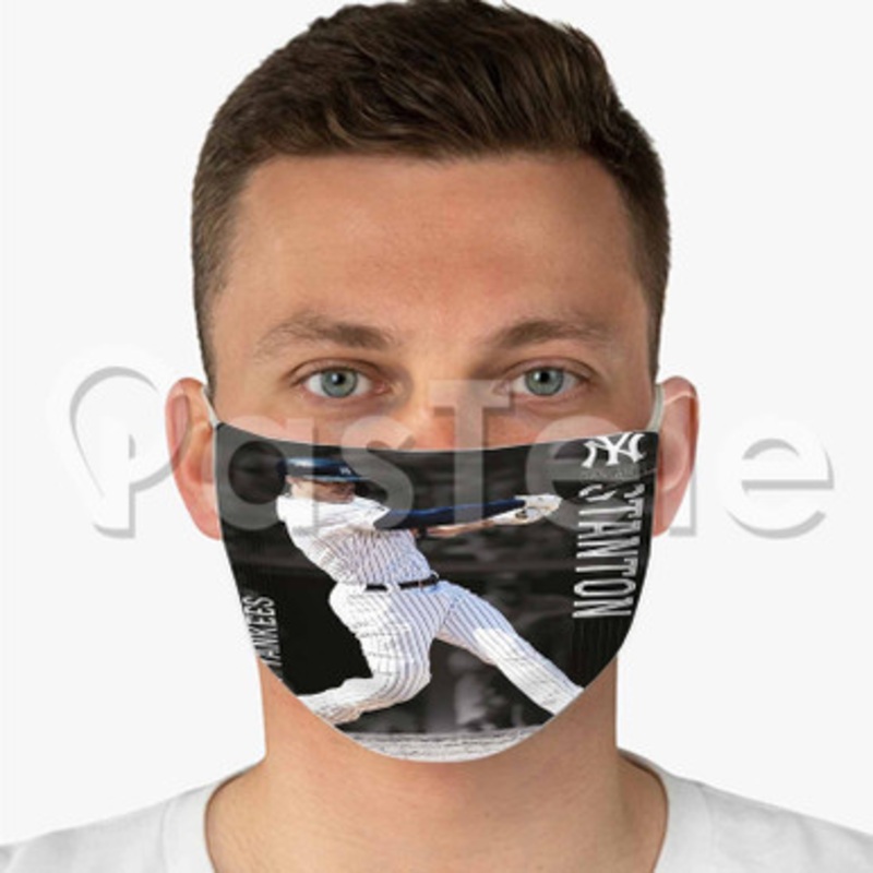Giancarlo Stanton New York Yankees MLB Custom Fabric Face Custom Fabric Face Mask Polyester Two Layers Cloth