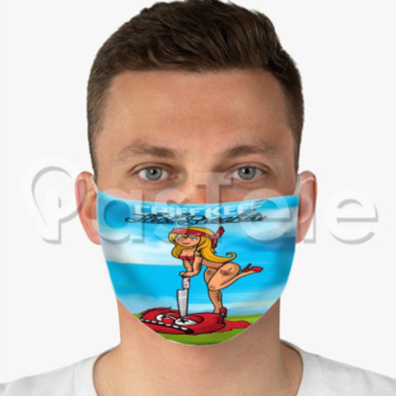Grab A Star Chief Keef Custom Fabric Face Mask Polyester Two Layers Cloth Washable