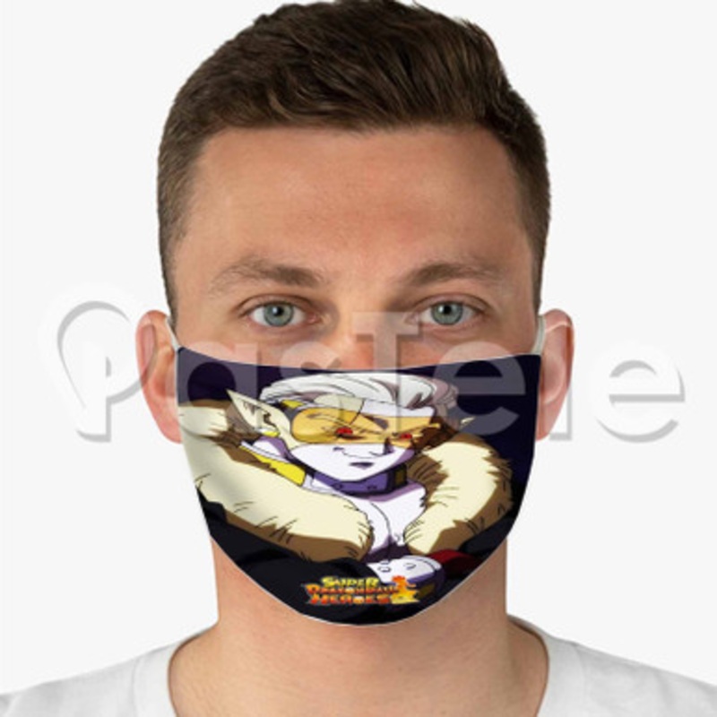 Hearts Dragon Ball Heroes Custom Fabric Face Custom Fabric Face Mask Polyester Two Layers Cloth