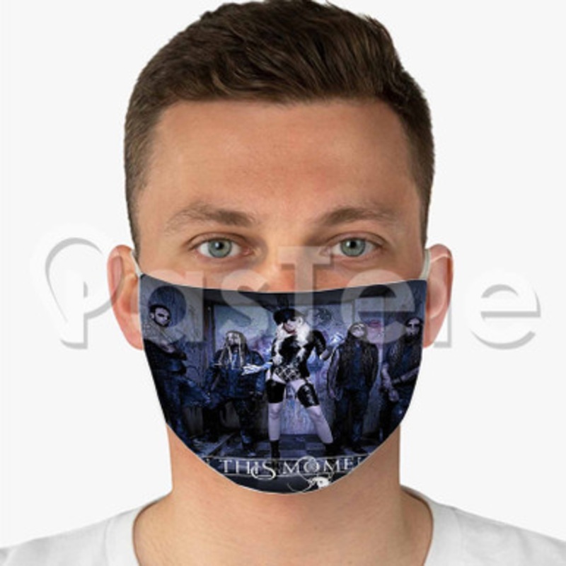 In This Moment Custom Fabric Face Custom Fabric Face Mask Polyester Two Layers Cloth