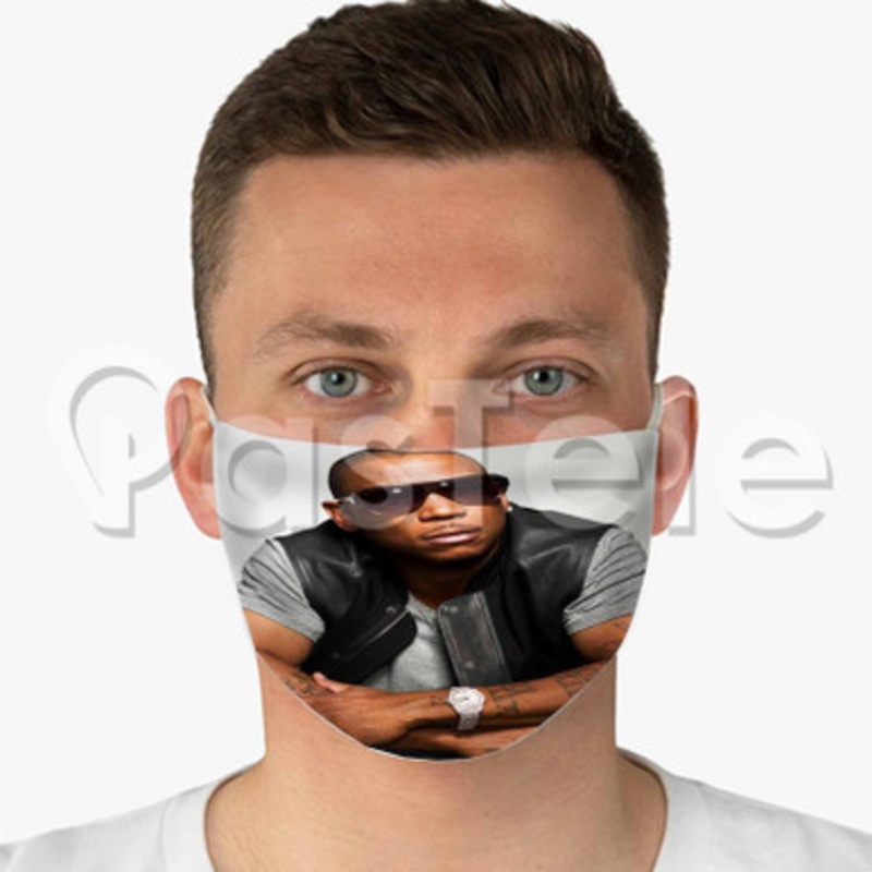 Ja Rule Custom Fabric Face Custom Fabric Face Mask Polyester Two Layers Cloth
