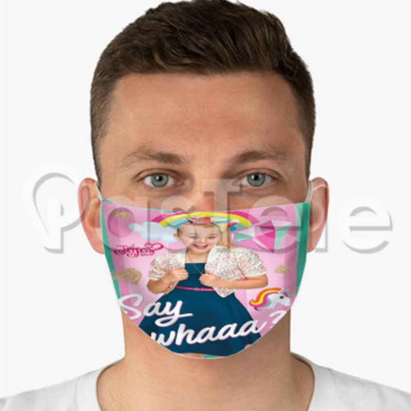 Jo Jo Siwa Say Whaa Custom Fabric Face Custom Fabric Face Mask Polyester Two Layers Cloth