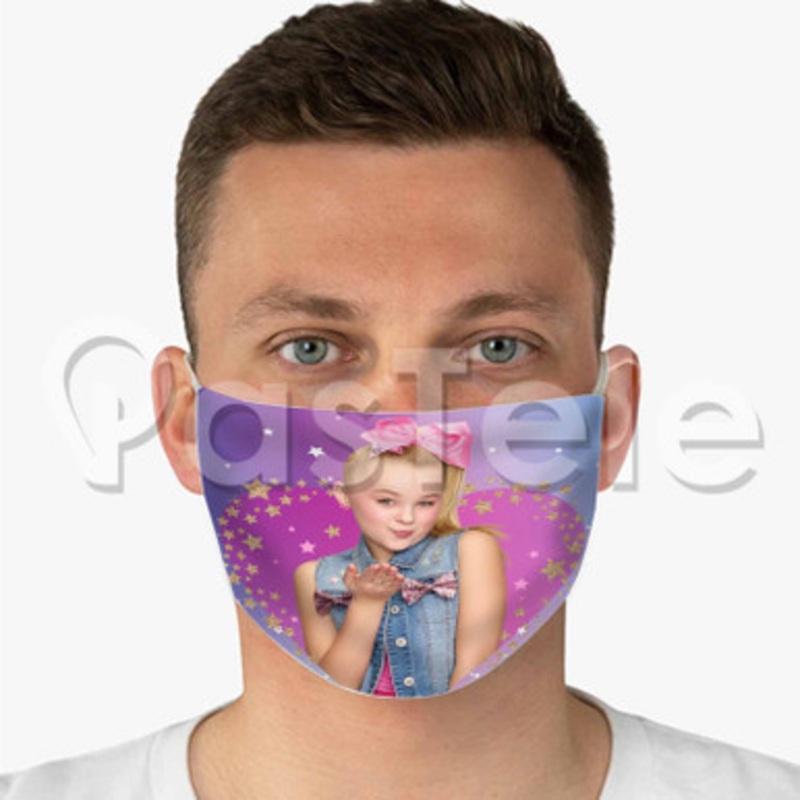 jojo siwa 3 Custom Fabric Face Custom Fabric Face Mask Polyester Two Layers Cloth