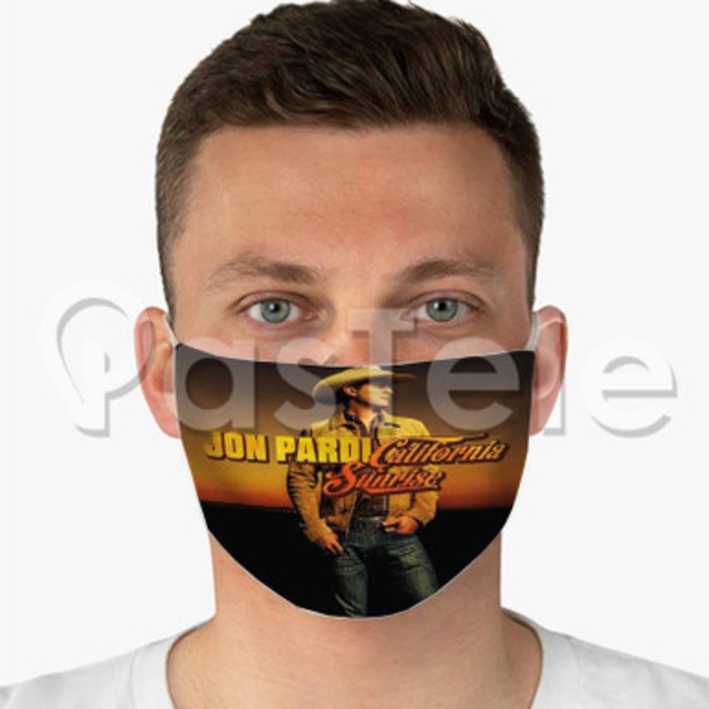 Jon Pardi Custom Fabric Face Custom Fabric Face Mask Polyester Two Layers Cloth