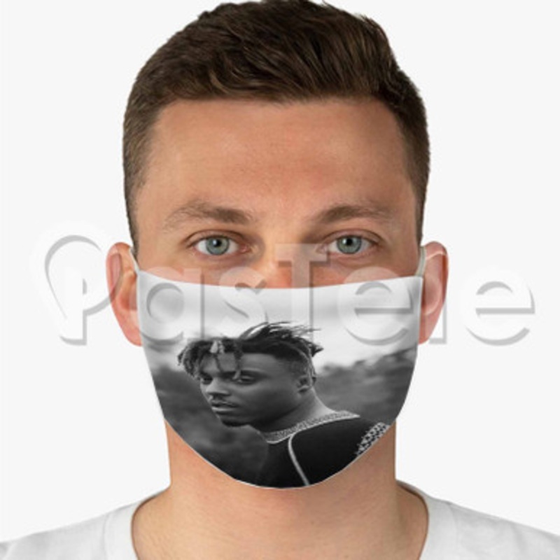 Juice WRLD 2 Custom Fabric Face Custom Fabric Face Mask Polyester Two Layers Cloth