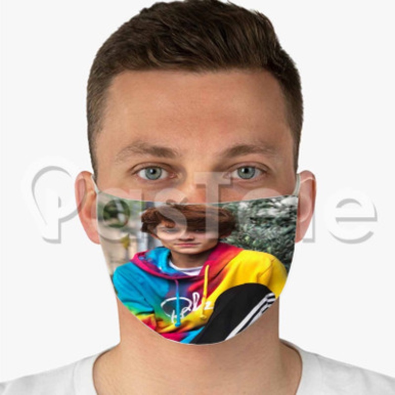 Justin Blake Custom Fabric Face Custom Fabric Face Mask Polyester Two Layers Cloth